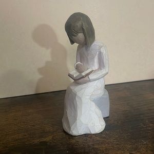 Willow Tree Wisdom Girl Reading Book Figurine 2003
